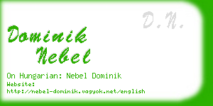 dominik nebel business card